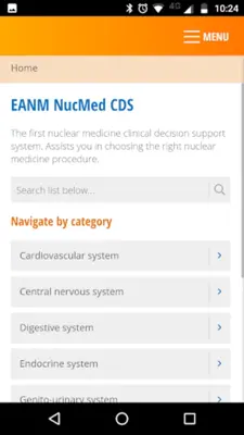 NucMed CDS android App screenshot 2